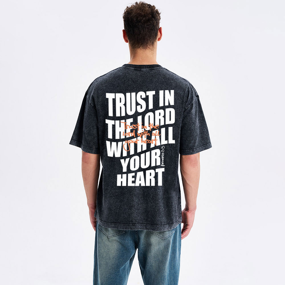 Trust In The Lord Christian Washed T-Shirt