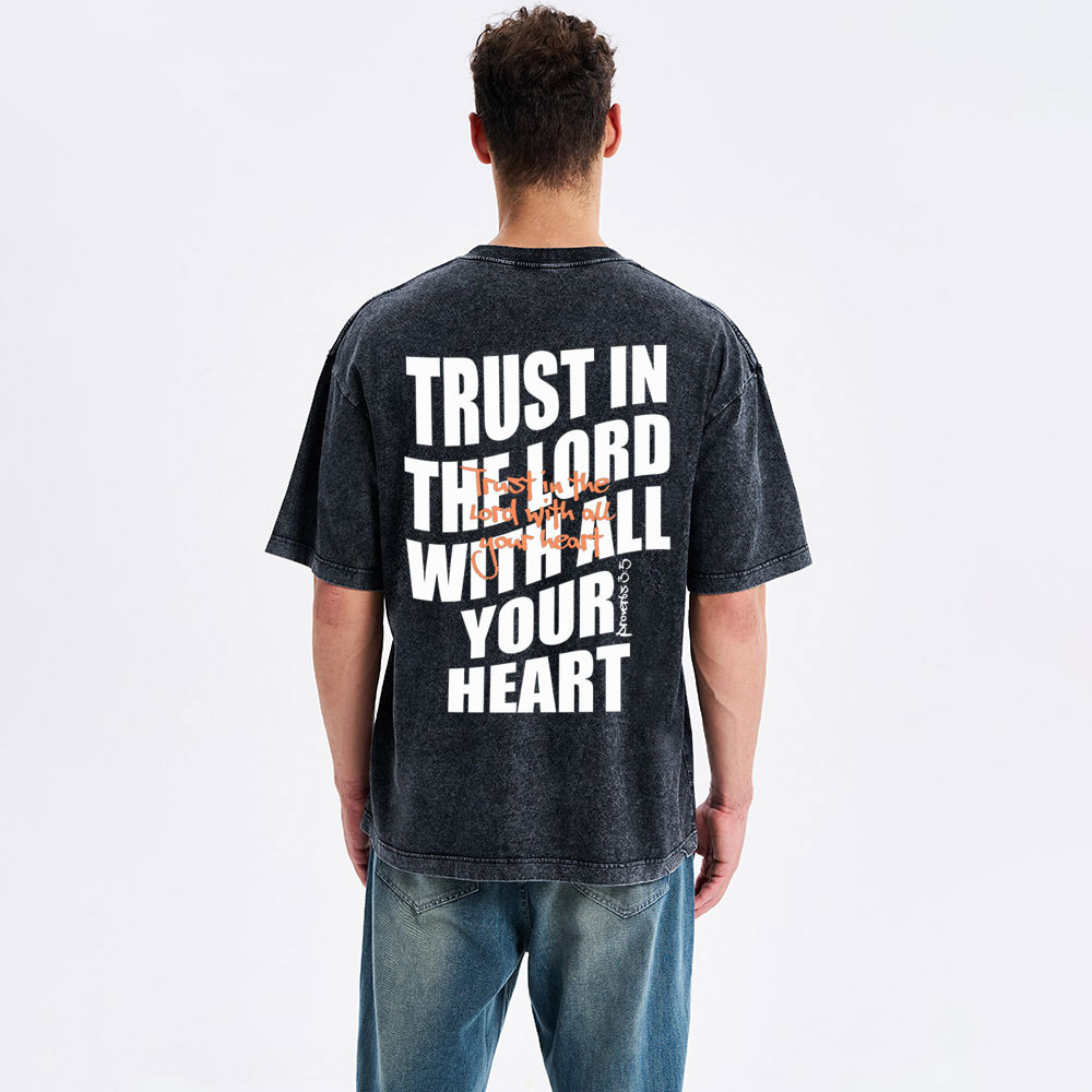 Trust In The Lord Christian Washed T-Shirt