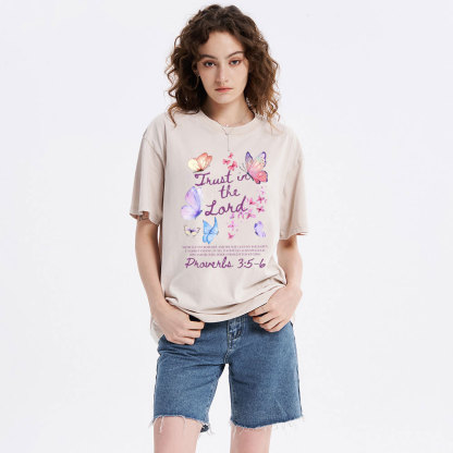 Trust In The Lord Christian Washed T-Shirt