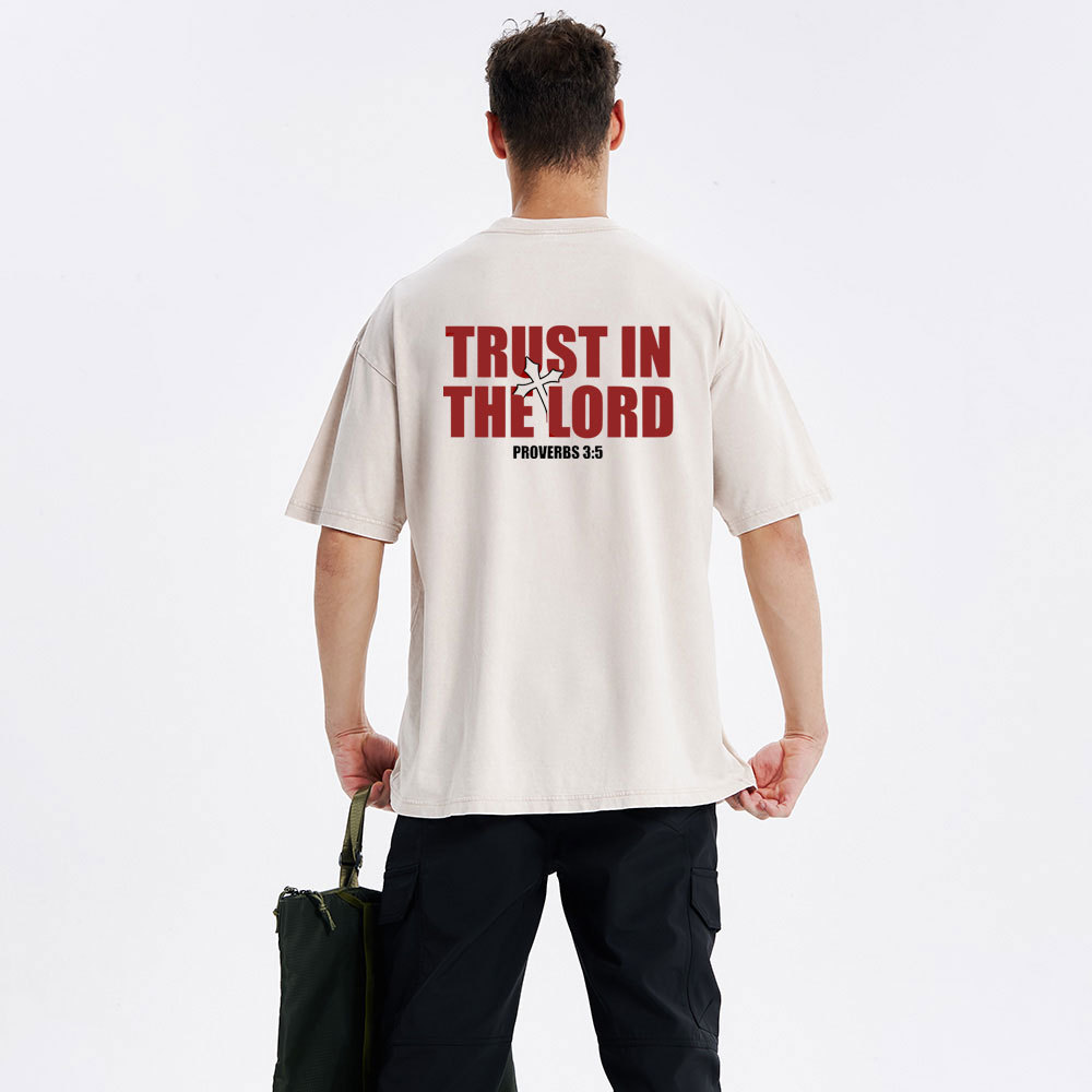Trust In The Lord Christian Washed T-Shirt