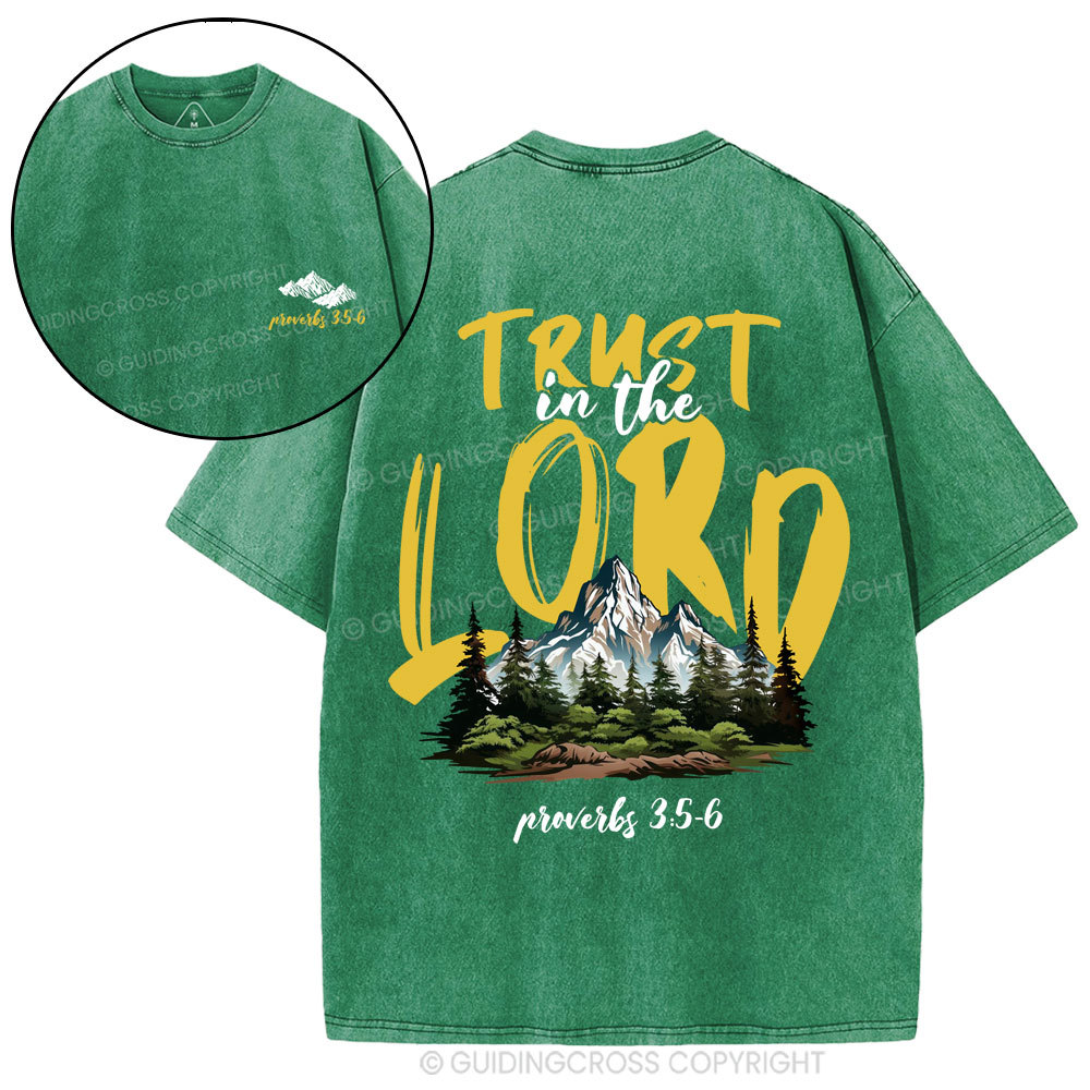 Trust In The Lord Christian Washed T-Shirt