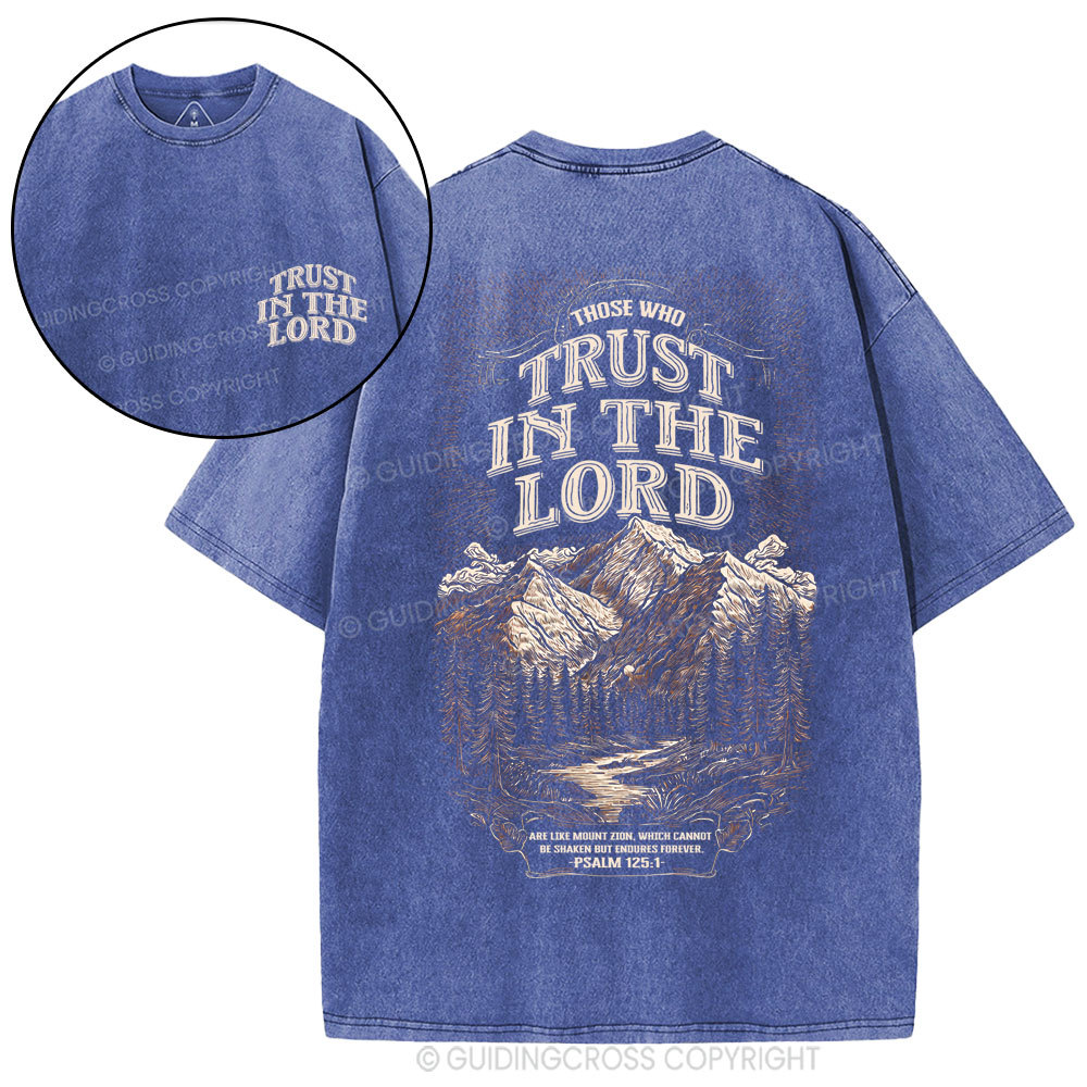 Trust In The Lord Christian Washed T-Shirt