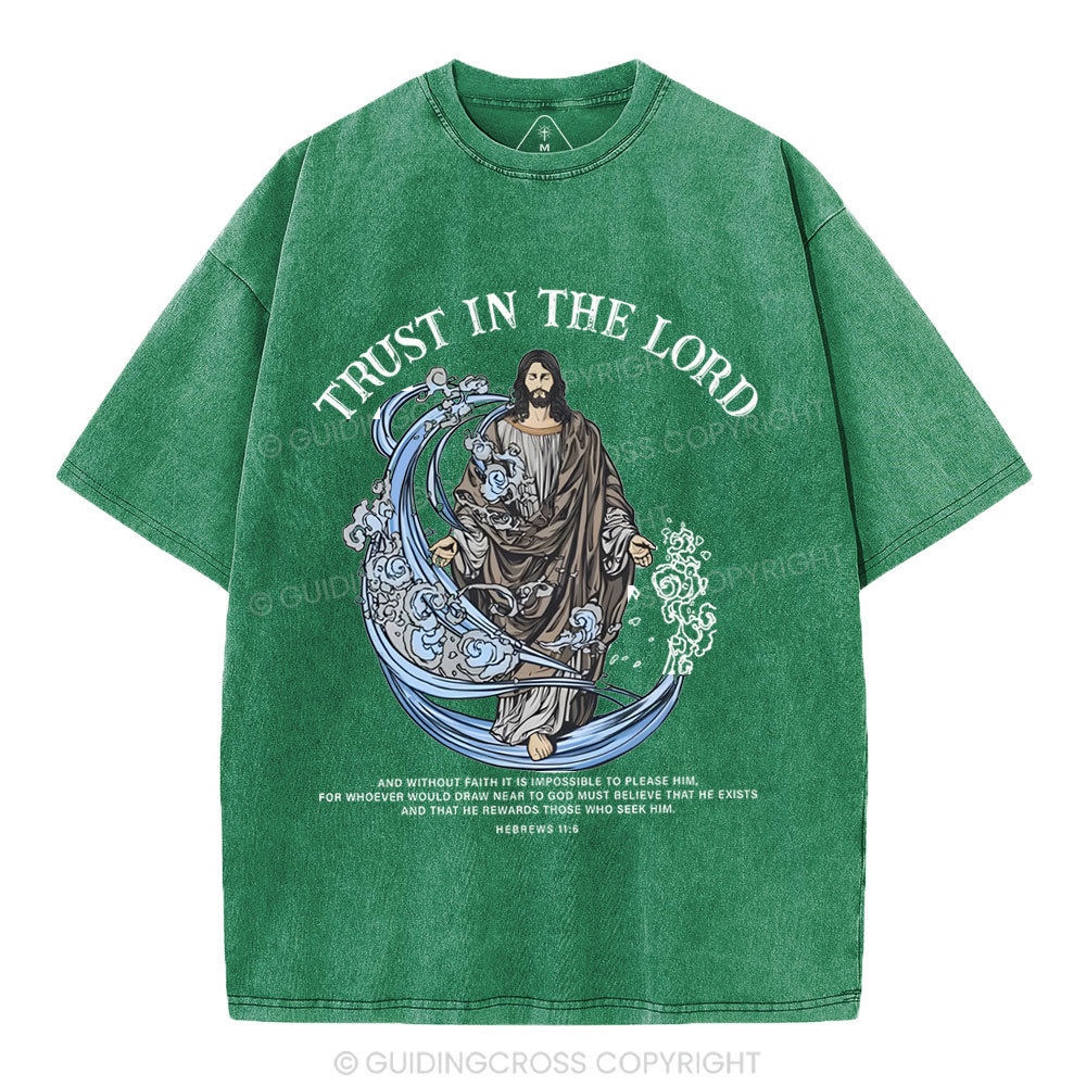 Trust In The Lord Christian Washed T-Shirt