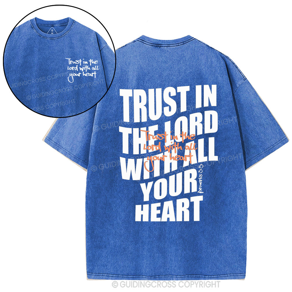 Trust In The Lord Christian Washed T-Shirt
