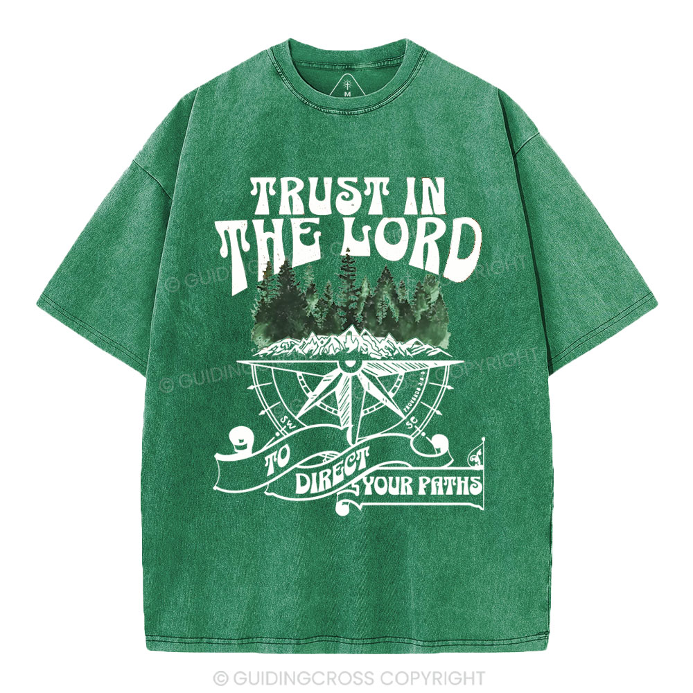 Trust In The Lord Christian Washed T-Shirt