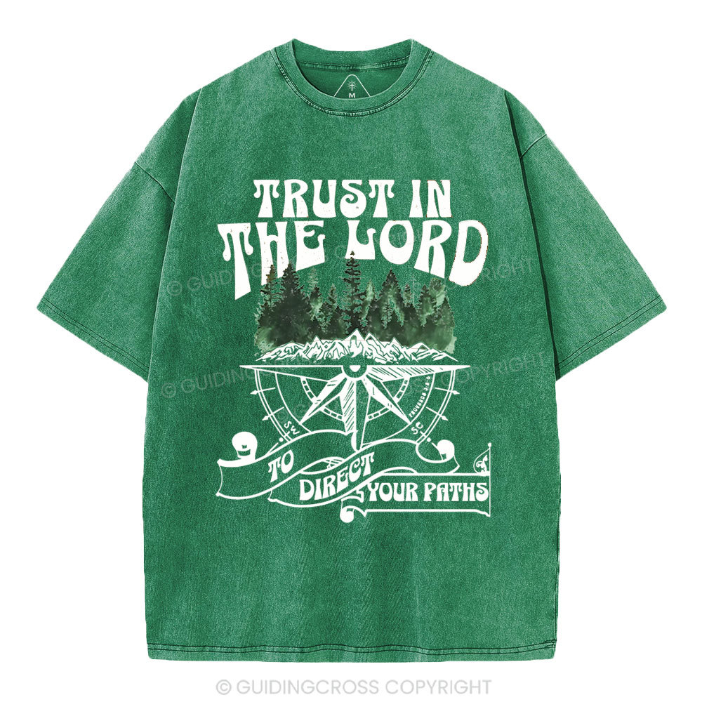Trust In The Lord Christian Washed T-Shirt