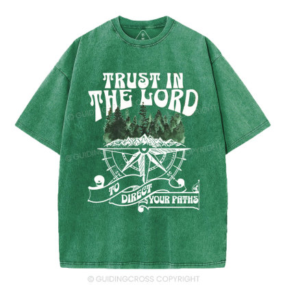 Trust In The Lord Christian Washed T-Shirt
