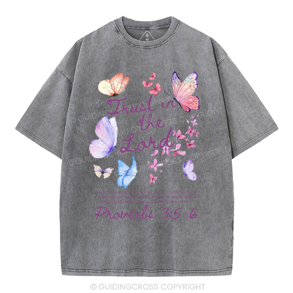 Trust In The Lord Christian Washed T-Shirt