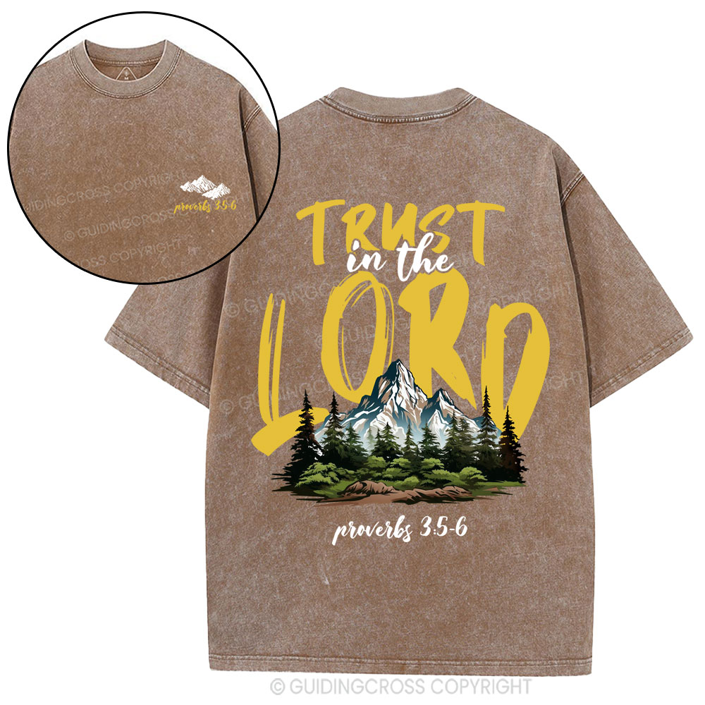 Trust In The Lord Christian Washed T-Shirt