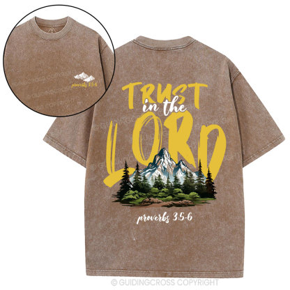 Trust In The Lord Christian Washed T-Shirt