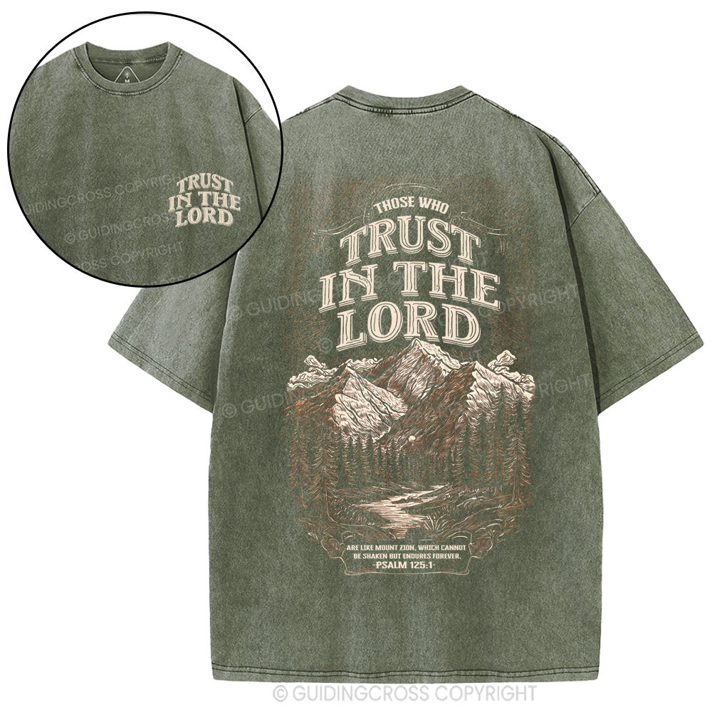 Trust In The Lord Christian Washed T-Shirt