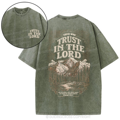 Trust In The Lord Christian Washed T-Shirt