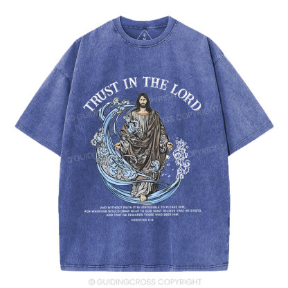 Trust In The Lord Christian Washed T-Shirt