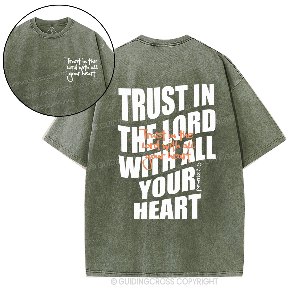 Trust In The Lord Christian Washed T-Shirt