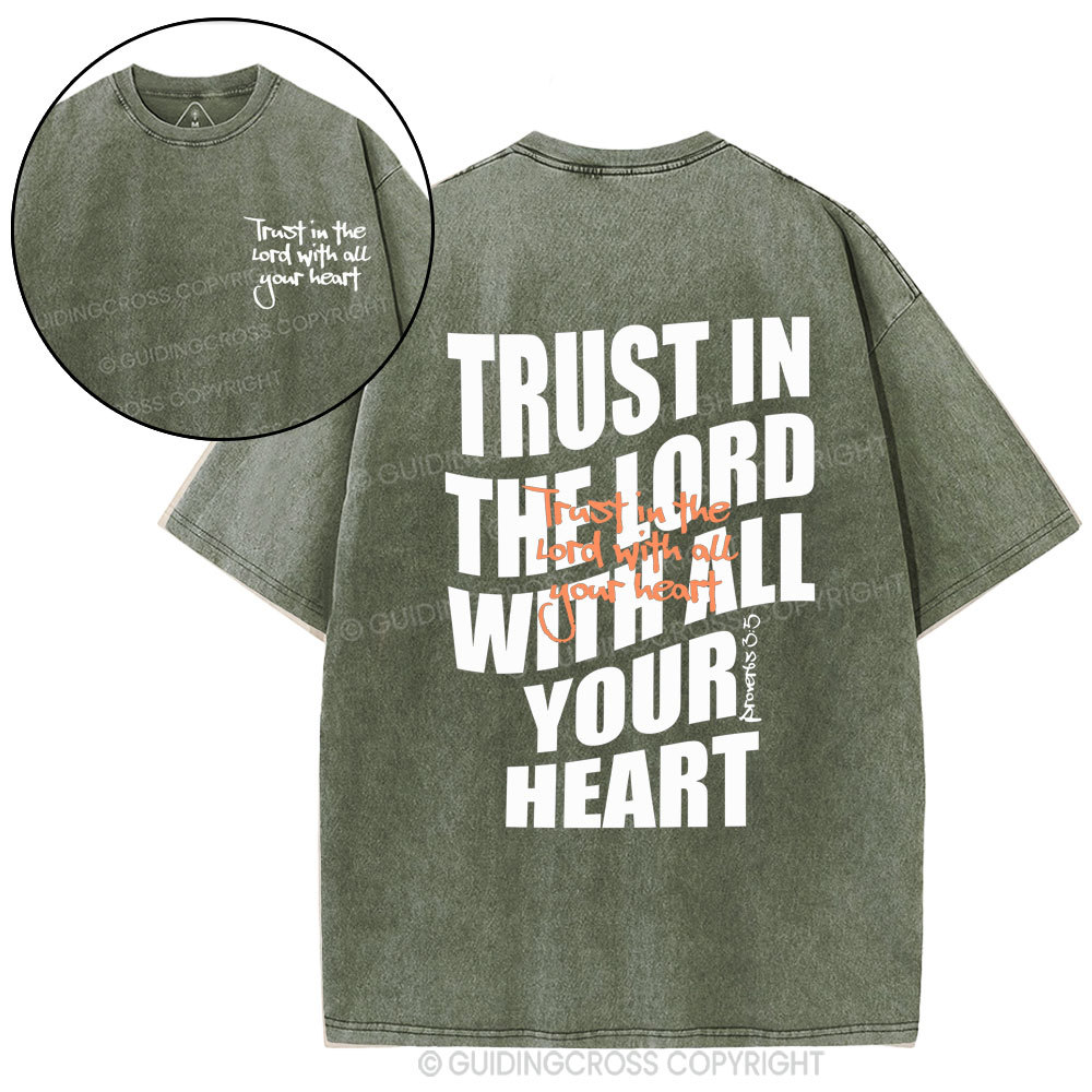 Trust In The Lord Christian Washed T-Shirt