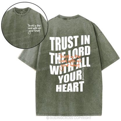 Trust In The Lord Christian Washed T-Shirt