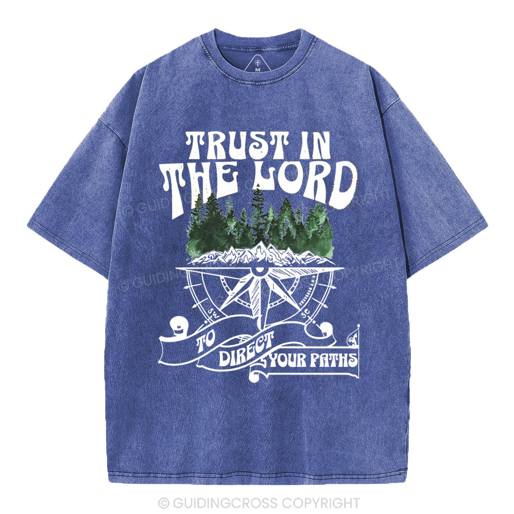Trust In The Lord Christian Washed T-Shirt