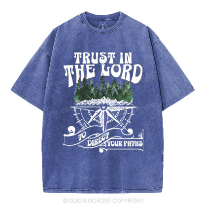 Trust In The Lord Christian Washed T-Shirt