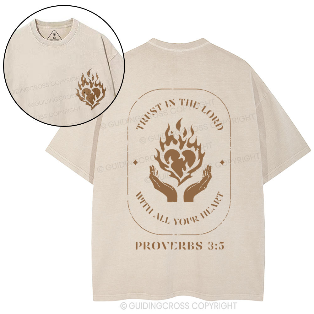 Trust In The Lord Christian Washed T-Shirt