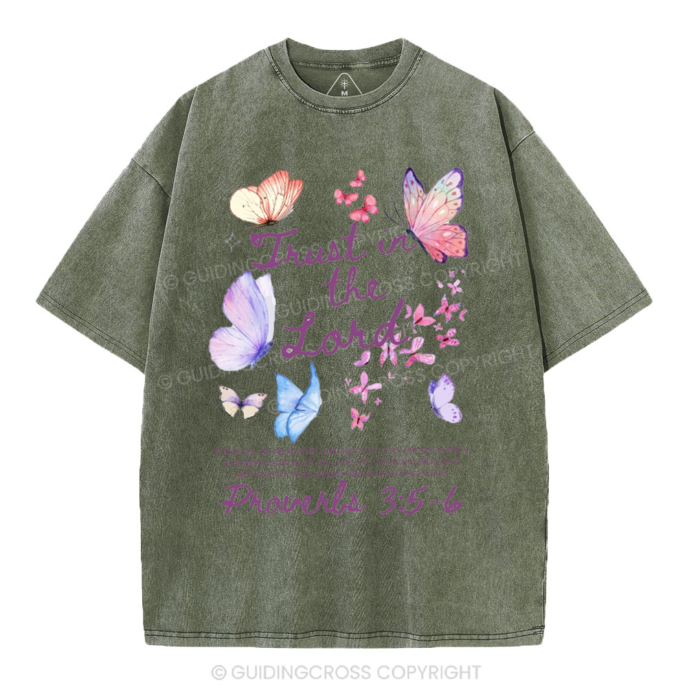 Trust In The Lord Christian Washed T-Shirt