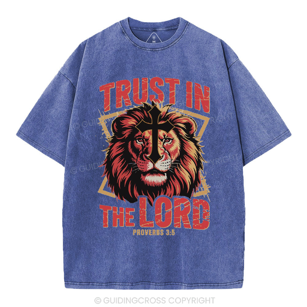 Trust In The Lord Christian Washed T-Shirt