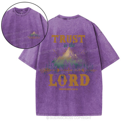 Trust In The Lord Christian Washed T-Shirt