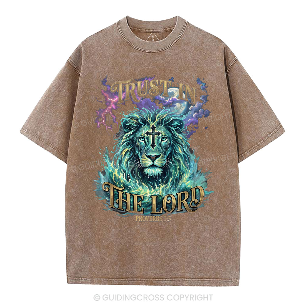 Trust In The Lord Christian Washed T-Shirt