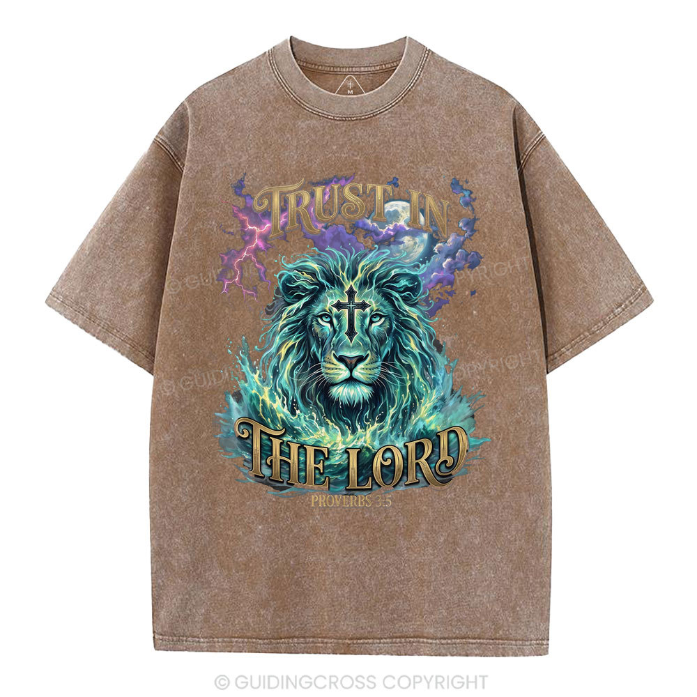 Trust In The Lord Christian Washed T-Shirt