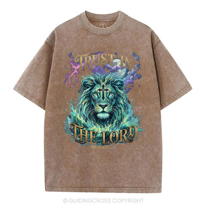 Trust In The Lord Christian Washed T-Shirt