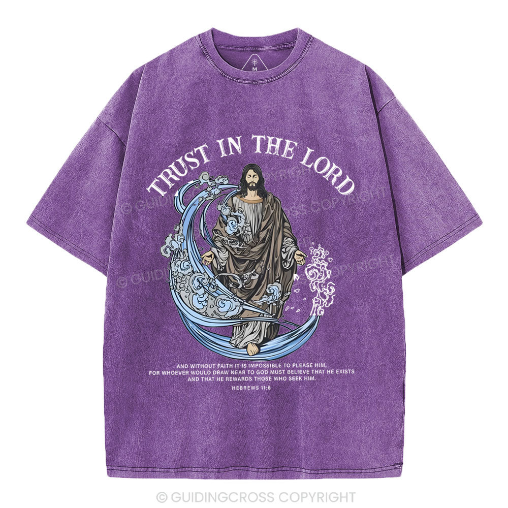 Trust In The Lord Christian Washed T-Shirt