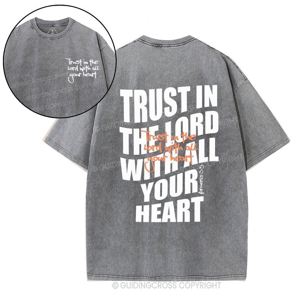 Trust In The Lord Christian Washed T-Shirt