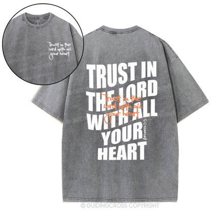 Trust In The Lord Christian Washed T-Shirt
