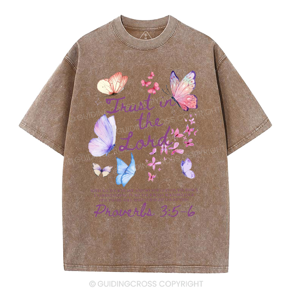 Trust In The Lord Christian Washed T-Shirt
