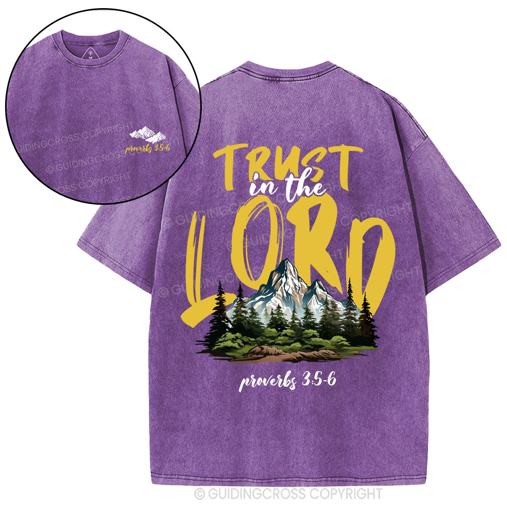 Trust In The Lord Christian Washed T-Shirt