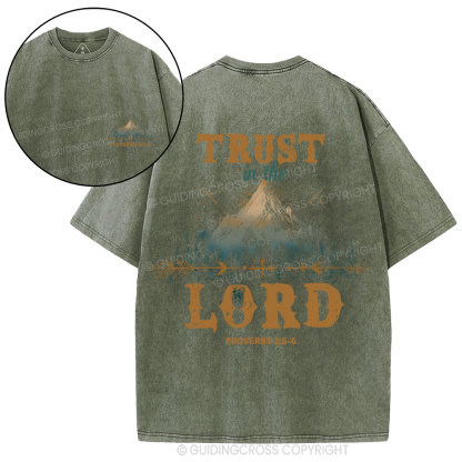 Trust In The Lord Christian Washed T-Shirt