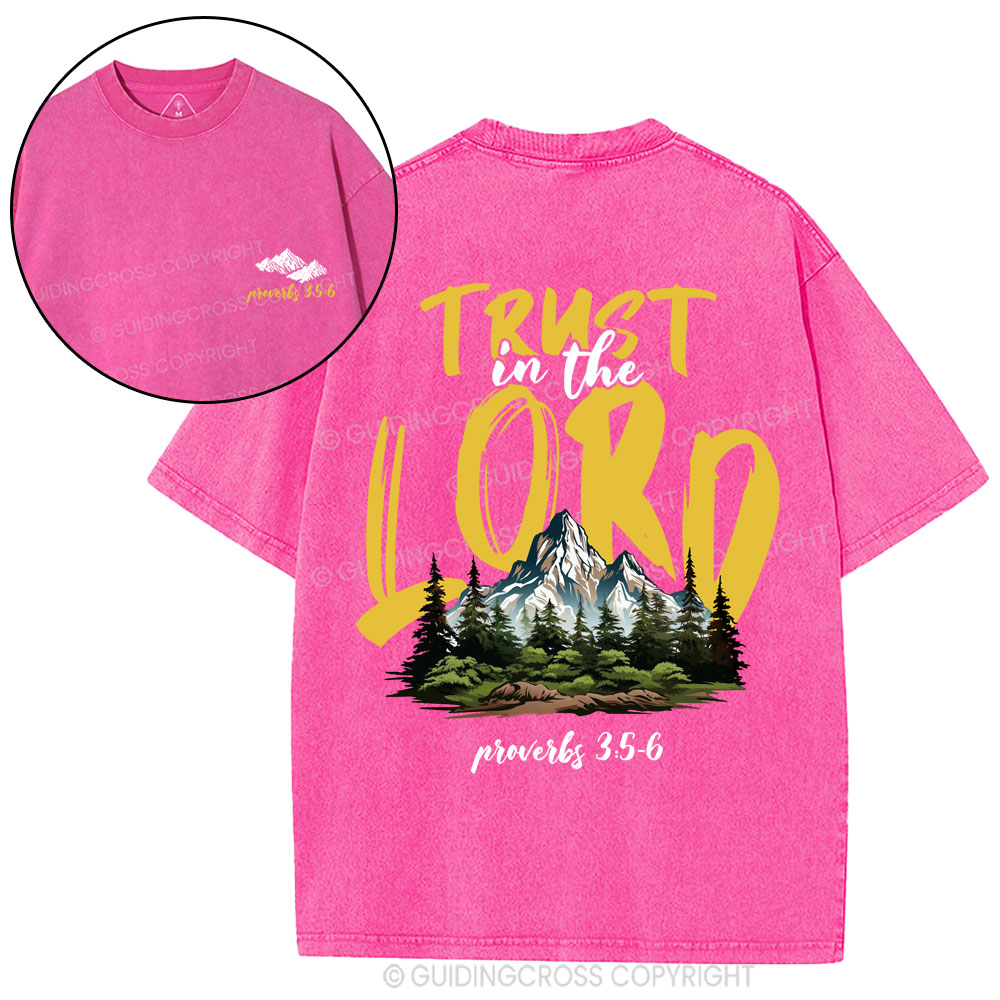 Trust In The Lord Christian Washed T-Shirt