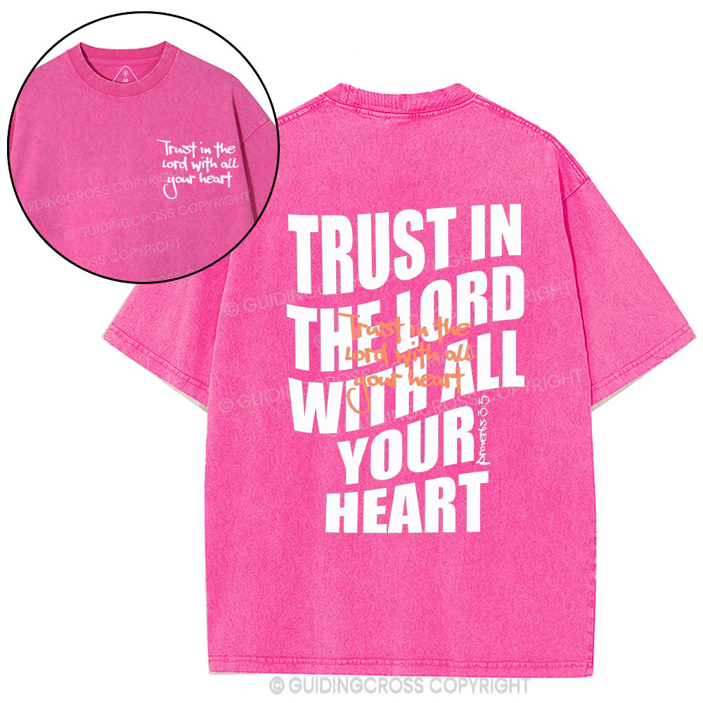 Trust In The Lord Christian Washed T-Shirt
