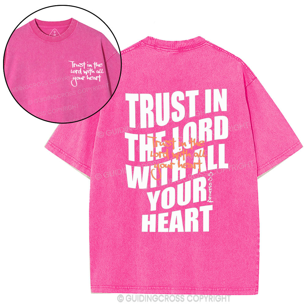 Trust In The Lord Christian Washed T-Shirt