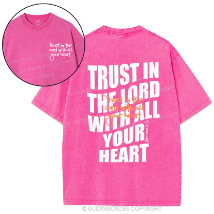 Trust In The Lord Christian Washed T-Shirt