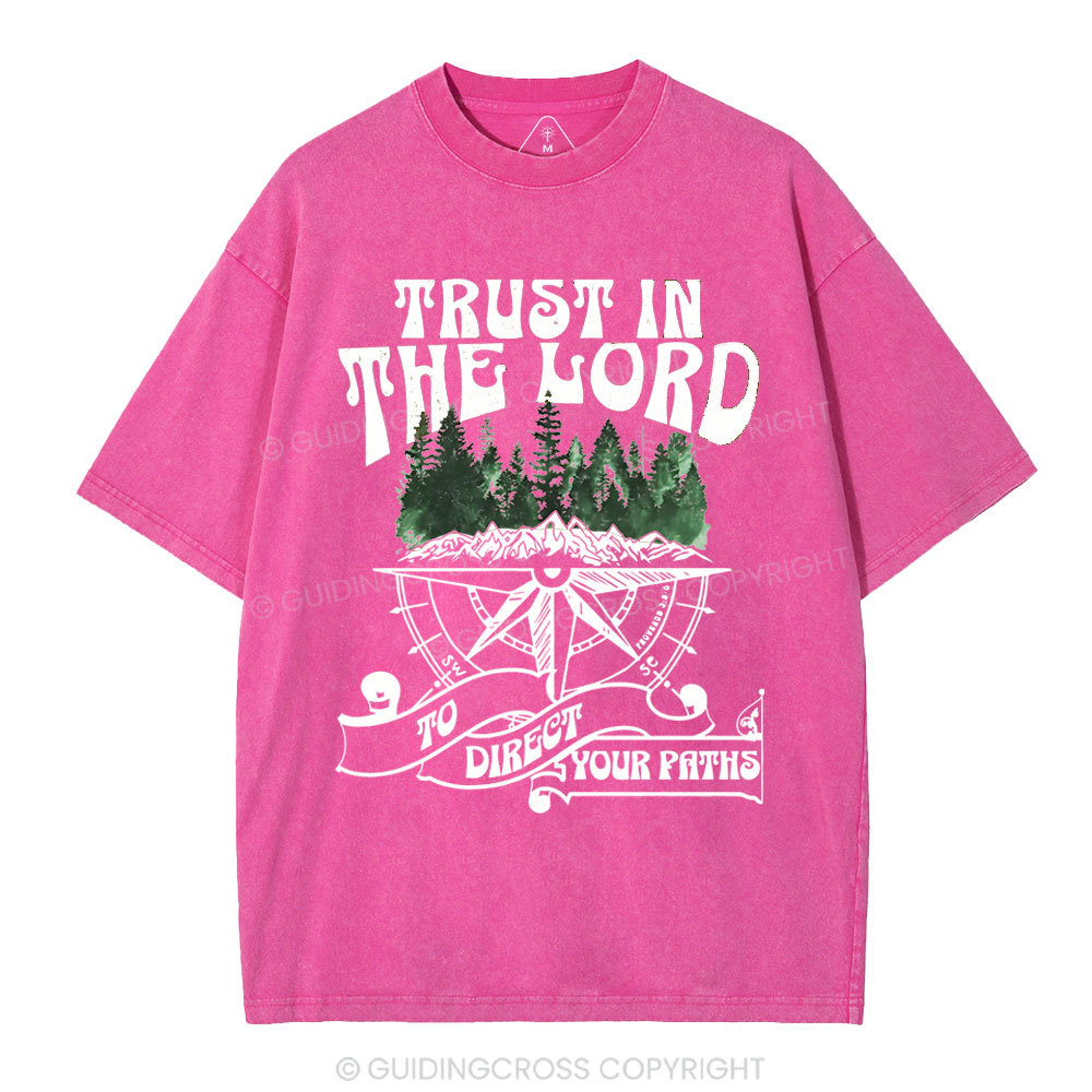 Trust In The Lord Christian Washed T-Shirt