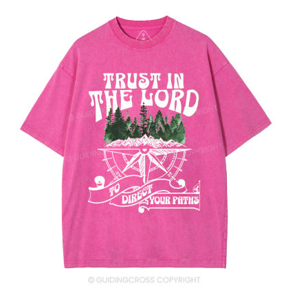 Trust In The Lord Christian Washed T-Shirt