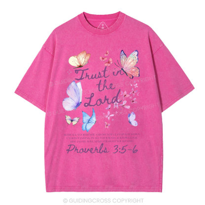 Trust In The Lord Christian Washed T-Shirt