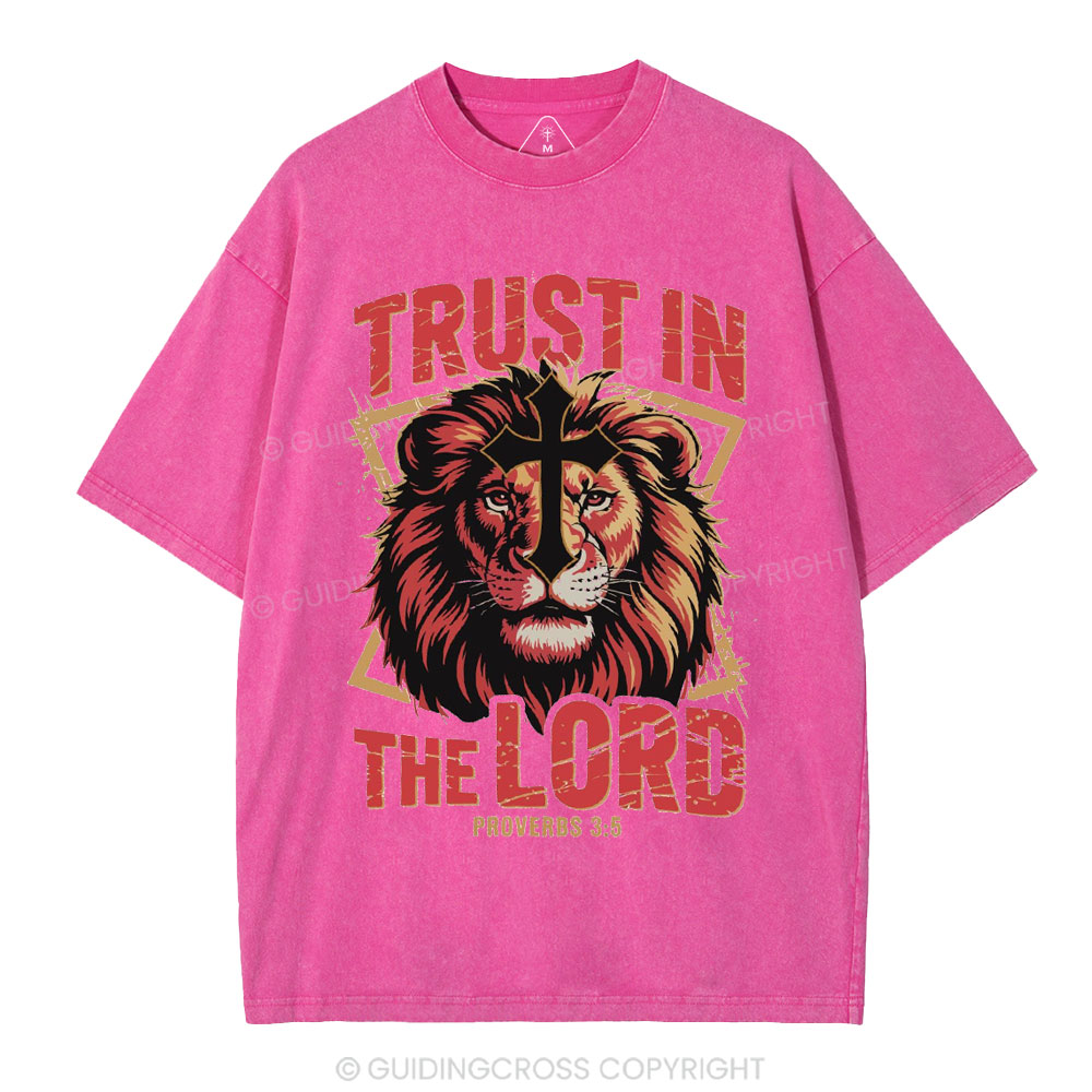 Trust In The Lord Christian Washed T-Shirt