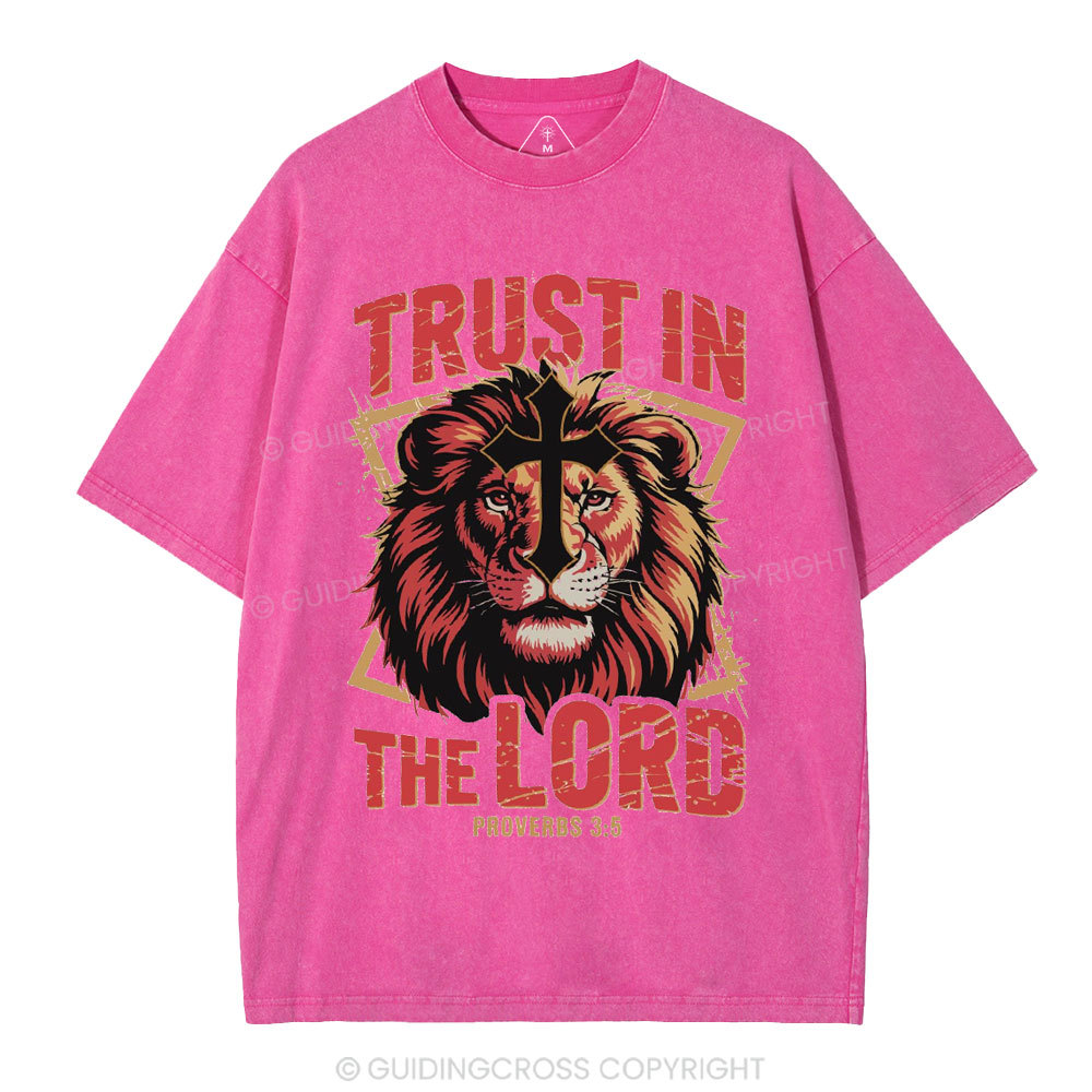 Trust In The Lord Christian Washed T-Shirt