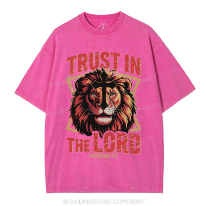 Trust In The Lord Christian Washed T-Shirt