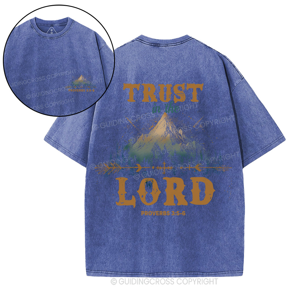 Trust In The Lord Christian Washed T-Shirt