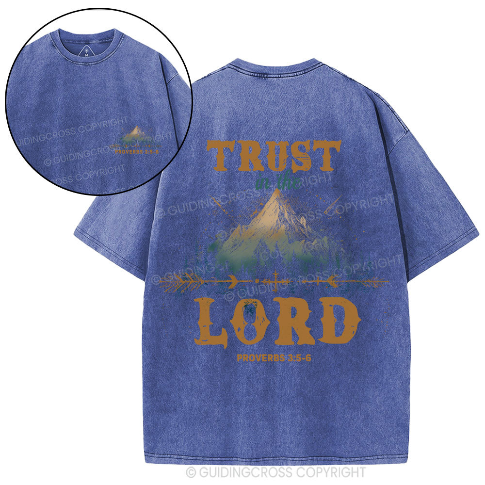Trust In The Lord Christian Washed T-Shirt