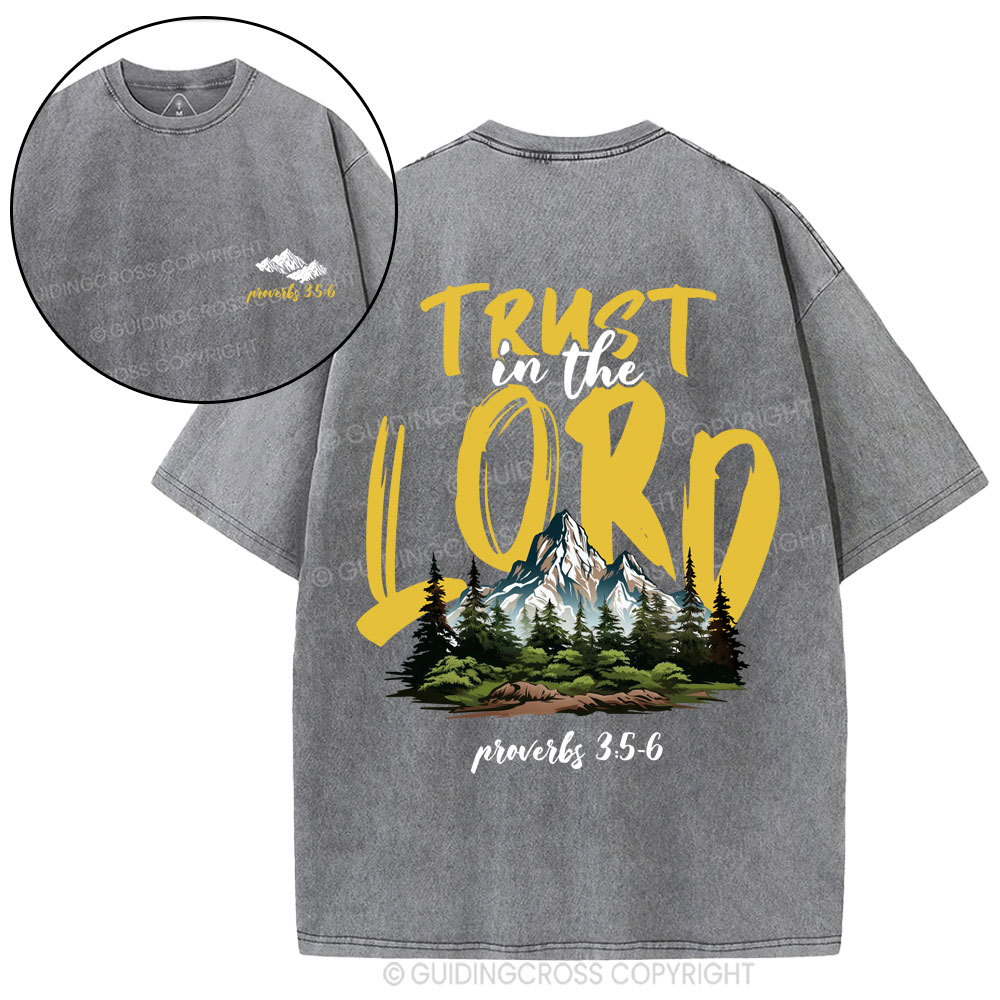 Trust In The Lord Christian Washed T-Shirt