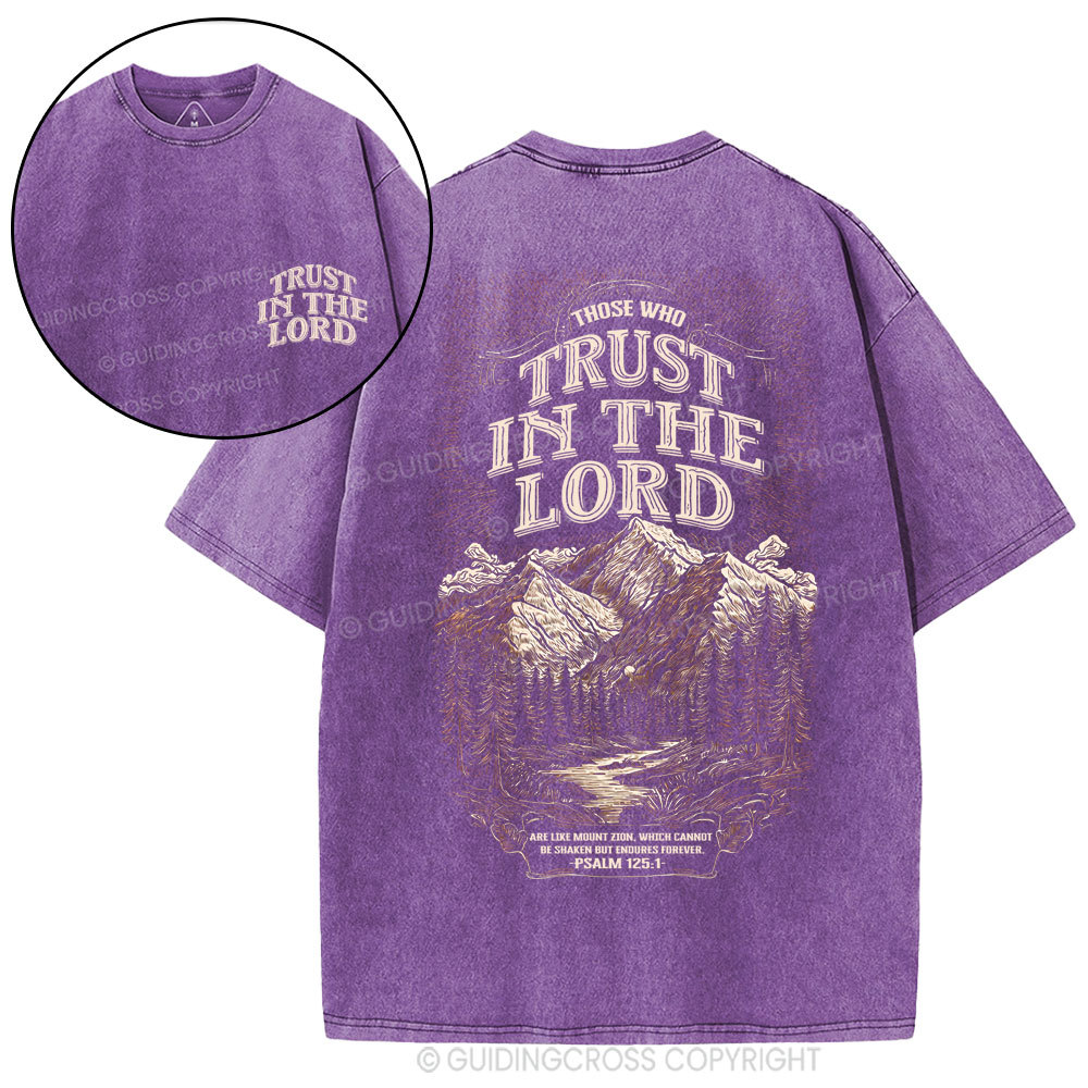 Trust In The Lord Christian Washed T-Shirt