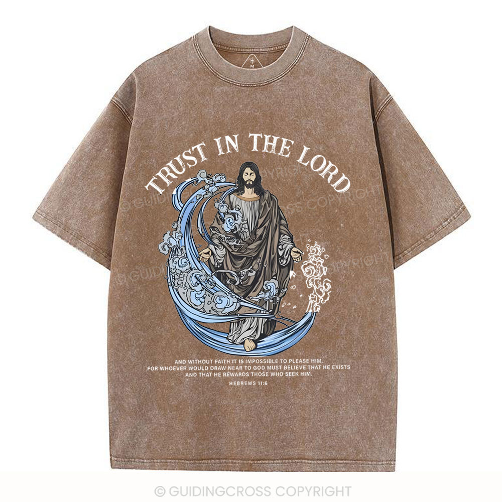 Trust In The Lord Christian Washed T-Shirt